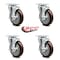 Service Caster Avantco HPCASTWB Swivel Caster Locking Replacement Set AVA-SCC-20S514-PPUB-MRN-TLB-TP2-4 - alternate 3